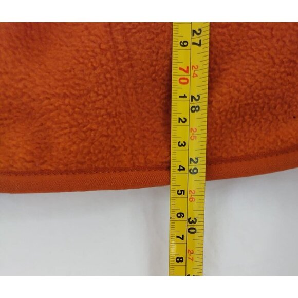 Goodfellow & Co Recycled Polyester Orange Fleece Jacket Men's XL. NWT - Picture 7 of 9